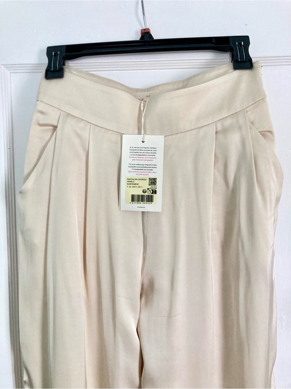 Sezane Georgio Trousers Vanilla size 36 - Picture 4 of 7